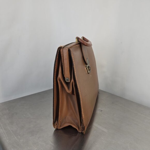 Vintage 1960s Cooper-Weeks Leather Lawyer / Teacher bag - Picture 2 of 11